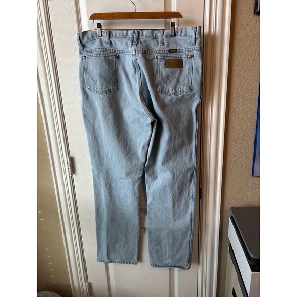 Wranglers Light Washed Bootcut Style Men's Jeans 38x32 - Picture 2 of 7